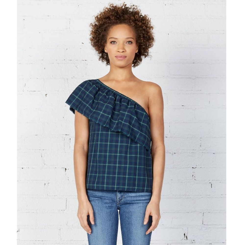 NWT Bailey 44 Cotton Banzai Plaid Top Sz. Medium
